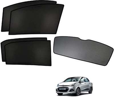 KOZDIKO Side Window, Rear Window Sun Shade For Hyundai Xcent(Black)
