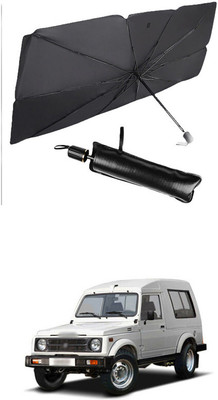 GONAMA Rear Window Sun Shade For Maruti Suzuki Gypsy(Black)