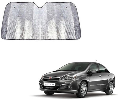 SPREADX Windshield Sun Shade For Fiat Linea(Silver)