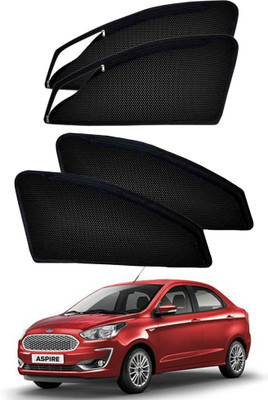 PEEPS STORE Side Window Sun Shade For Fiat Aspire(Black)