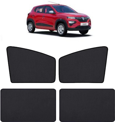 RAKRISH Rear Window, Side Window Sun Shade For Renault Kwid(Black)