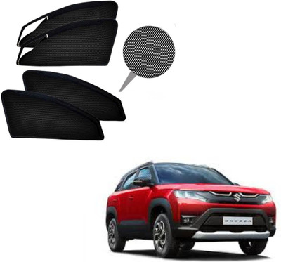 RAKRISH Rear Window, Side Window Sun Shade For Maruti Suzuki Vitara Brezza(Black)