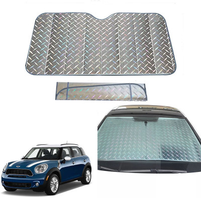 AUTO PEARL Dashboard, Windshield Sun Shade For Mini Countryman(Grey)