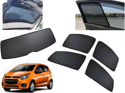 AUTO PEARL Side Window, Rear Window Sun Shade For Chevrolet Beat(Black)