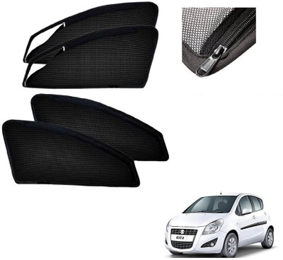 RAKRISH Side Window, Rear Window Sun Shade For Maruti Suzuki S-Cross(Black)