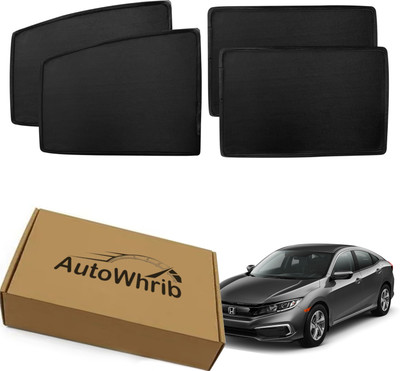 Autowhrib Side Window Sun Shade For Honda Civic(Black)