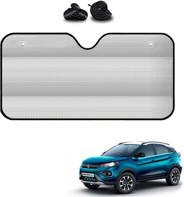 COSMOGEAR Windshield, Dashboard, Rear Window Sun Shade For Tata Nexon EV(Silver)