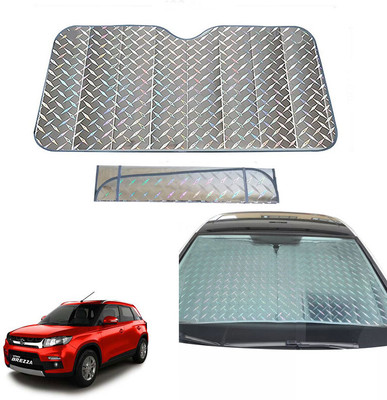 AUTO PEARL Dashboard, Windshield Sun Shade For Maruti Suzuki Brezza(Grey)