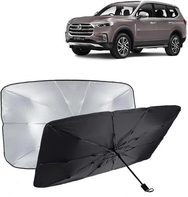 Kingsway Dashboard, Windshield Sun Shade For MG Gloster(Black, Silver)