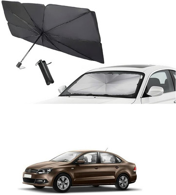 GONAMA Windshield Sun Shade For Volkswagen Vento(Silver)