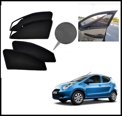 RAKRISH Rear Window, Side Window Sun Shade For Maruti Suzuki A-Star(Black)