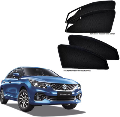 HARKRISH Side Window Sun Shade For Maruti Suzuki Baleno(Black)