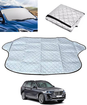 monolive Windshield Sun Shade For BMW Universal For Car(Silver)