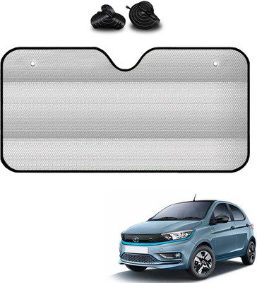 COSMOGEAR Windshield, Dashboard, Rear Window Sun Shade For Tata Tiago EV(Silver)