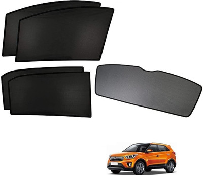 KOZDIKO Side Window, Rear Window Sun Shade For Hyundai Creta(Black)