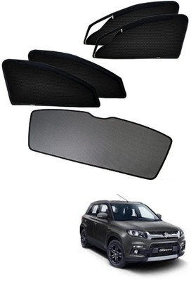 RAKRISH Rear Window, Side Window Sun Shade For Maruti Suzuki Vitara Brezza(Black)