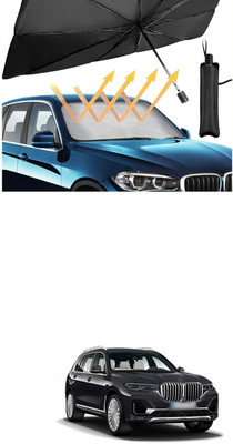 XZRTZ Windshield Sun Shade For Honda Amaze(Black)