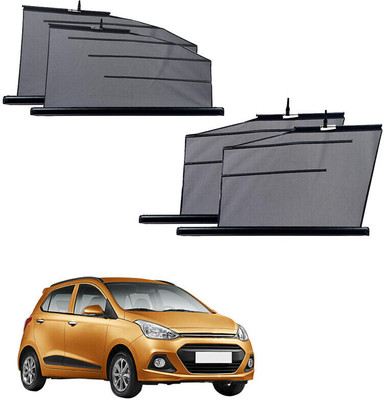 SS FOR YOUR SMART NEEDS Side Window Sun Shade For Hyundai Grand i10(Black, Grey)