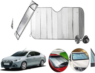 AUTO PEARL Dashboard, Windshield Sun Shade For Renault Scala(Silver)