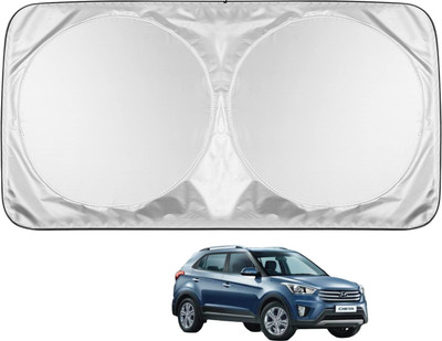 MOCKHE Windshield Sun Shade For Hyundai Creta(Silver)