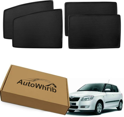 Autowhrib Side Window Sun Shade For Skoda Fabia(Black)