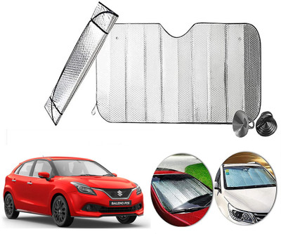 AUTO PEARL Dashboard, Windshield Sun Shade For Maruti Suzuki Baleno(Silver)
