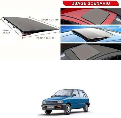 XZRTZ Sun Roof Sun Shade For Mahindra Universal For Car(Black)