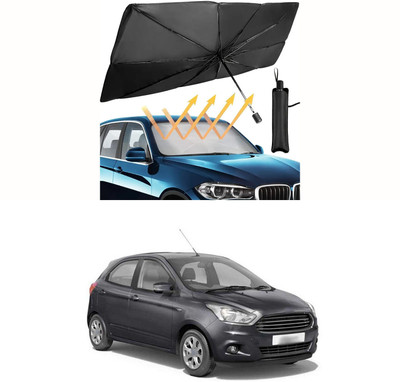 XZRTZ Windshield Sun Shade For Ford Fiesta(Black)