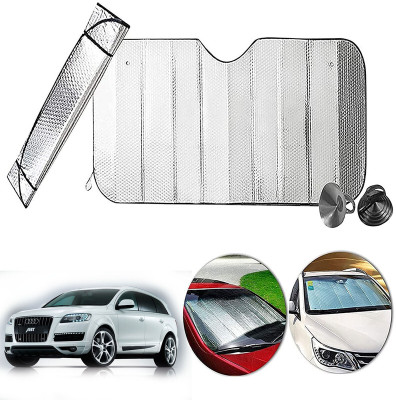 AUTO PEARL Dashboard, Windshield Sun Shade For Audi Q7(Silver)