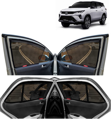 Kingsway Side Window, Rear Window Sun Shade For Toyota Fortuner(Black)