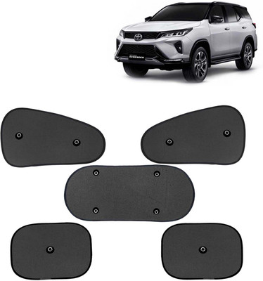 Kingsway Side Window, Rear Window, Windshield Sun Shade For Toyota Fortuner(Black)
