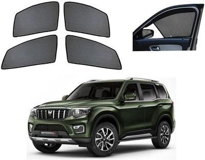 AuTO ADDiCT Side Window Sun Shade For Mahindra Scorpio(Black)