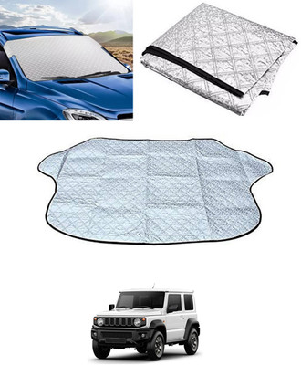 RKPSP Windshield Sun Shade For Universal For Car Jimny(Silver)