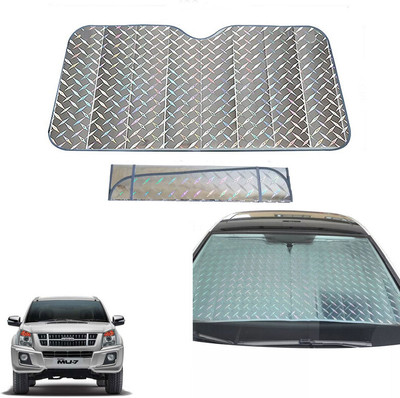 AUTO PEARL Dashboard, Windshield Sun Shade For Isuzu MU-7 -2014(Grey)