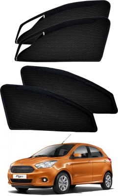 PEEPS STORE Side Window Sun Shade For Ford Figo(Black)