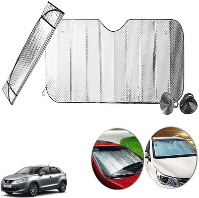 AUTO PEARL Dashboard, Windshield Sun Shade For Maruti Suzuki Baleno(Silver)