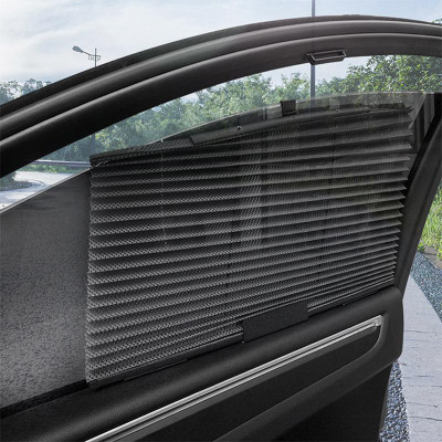 PRTEK Side Window Sun Shade For Mahindra Logan(Grey)