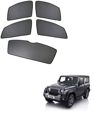 AuTO ADDiCT Side Window, Rear Window Sun Shade For Mahindra Thar(Black)