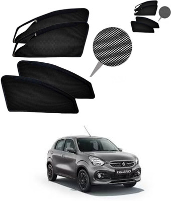 RAKRISH Rear Window, Side Window Sun Shade For Maruti Suzuki Celerio(Black)