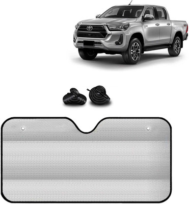 Kingsway Windshield, Dashboard, Rear Window, Side Window Sun Shade For Toyota Hilux(Silver)