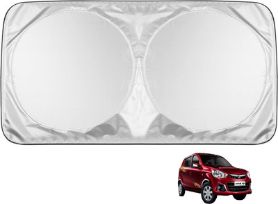 MOCKHE Windshield Sun Shade For Maruti Suzuki Alto K10(Silver)