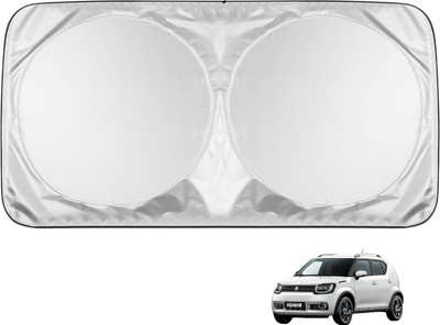 MOCKHE Windshield Sun Shade For Maruti Suzuki Ignis(Silver)