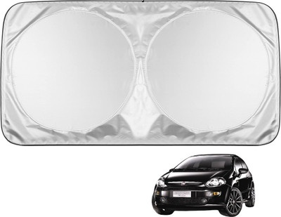 MOCKHE Windshield Sun Shade For Fiat Punto Evo(Silver)