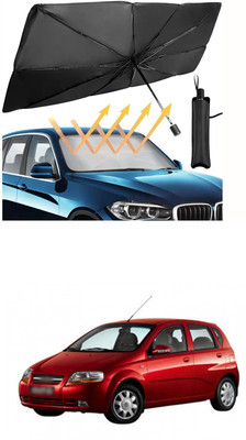 XZRTZ Windshield Sun Shade For Chevrolet Optra(Black)