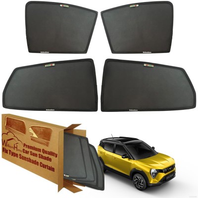 WolkomHome Side Window Sun Shade For Mahindra XUV(Black)