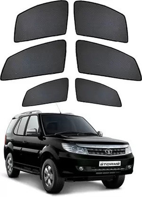 RAKRISH Rear Window, Side Window Sun Shade For Tata Safari Storme(Black)
