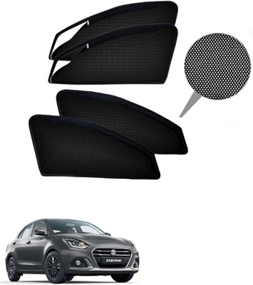 RAKRISH Rear Window, Side Window Sun Shade For Maruti Suzuki Swift Dzire(Black)