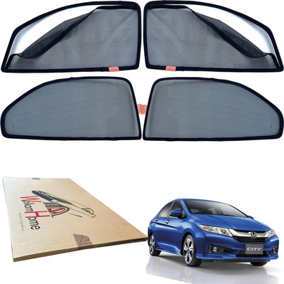 WolkomHome Side Window Sun Shade For Honda New City(Black)