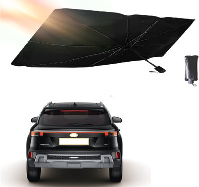 ROSHNEER ENTERPRISES Windshield Sun Shade For Hyundai Creta(Black)