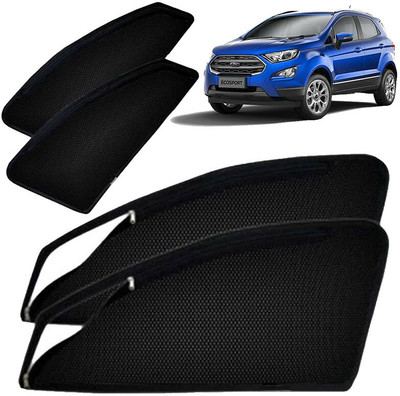 RAKRISH Rear Window, Side Window Sun Shade For Ford Ecosport(Black)
